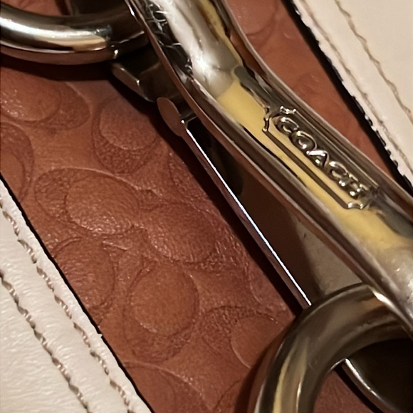 Coach Hampton Optic Stripe Hobo Shoulder Bag - Picture 11 of 11